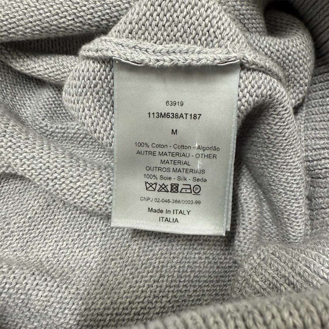 [M size] 디올 오블리크 인서트 니트 상품이미지4