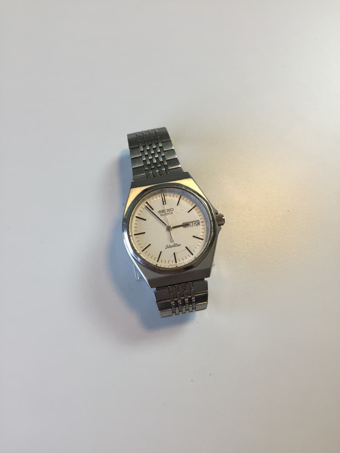 80s seiko silver wave quartz day-date 상품이미지8