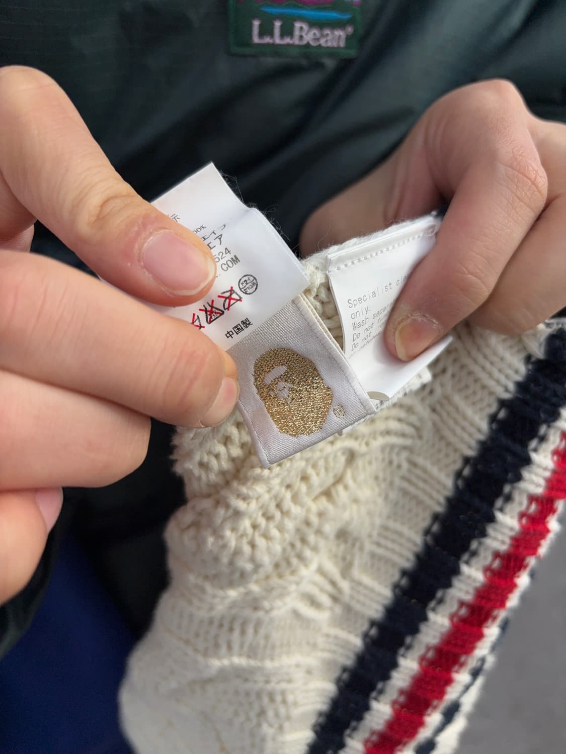 Bape knit zip-up 상품이미지3