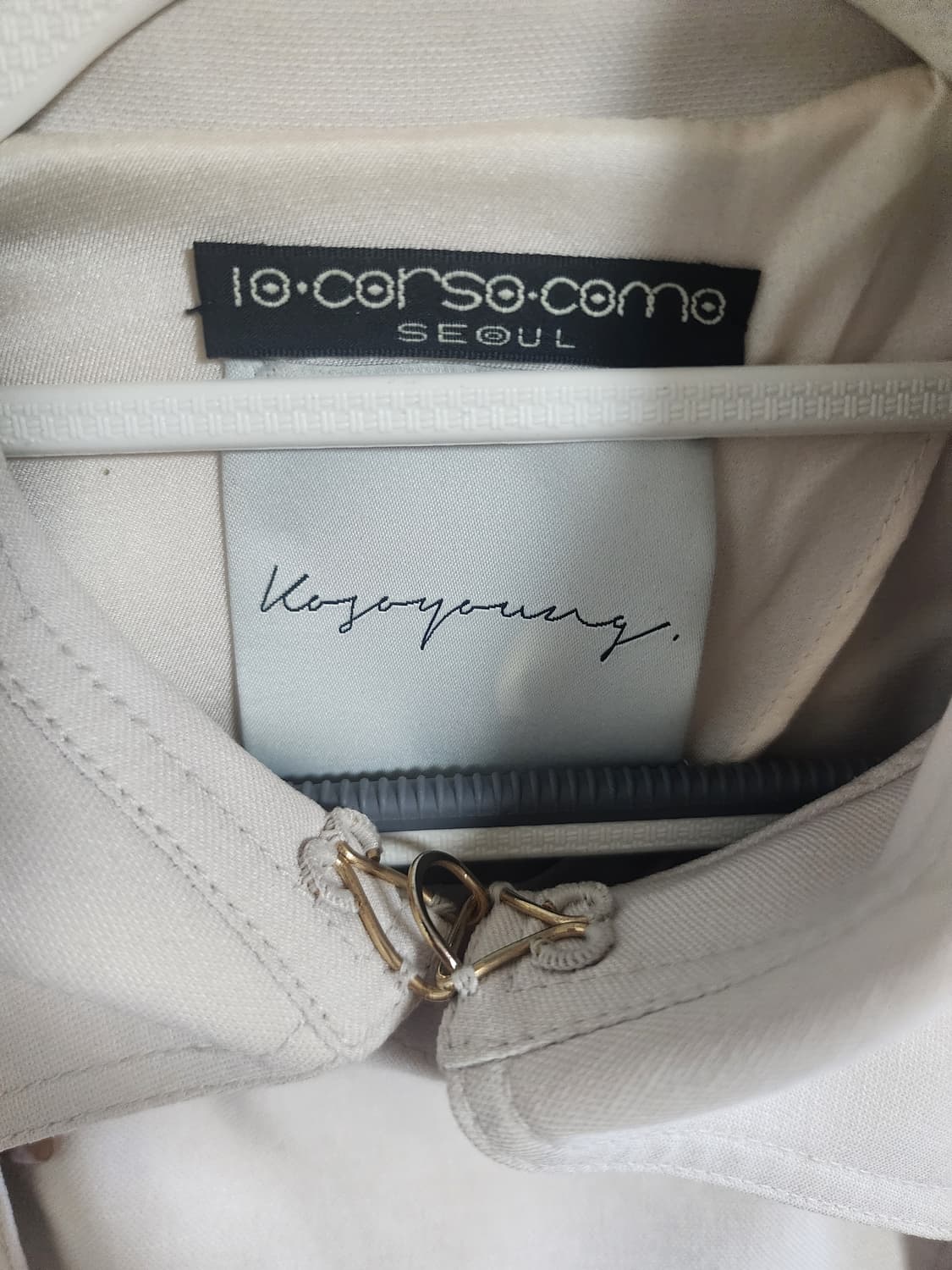 10 꼬르소 꼬모 베이지 트렌치 코트 38 상품이미지3