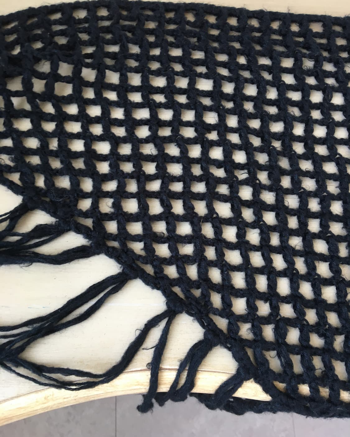 fringe point net knit scarf 상품이미지3