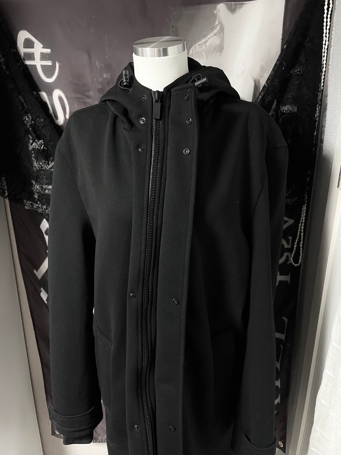 자라 블랙후드롱코트집업 요지야마모토남녀공용유니섹스다크웨어아방가르드 상품이미지2