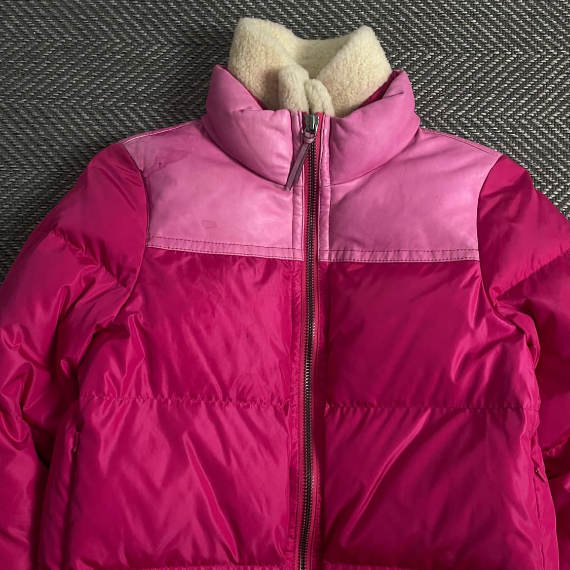 코치 우먼스 다운 푸퍼 크롭 패딩 핑크o 3931 상품이미지4