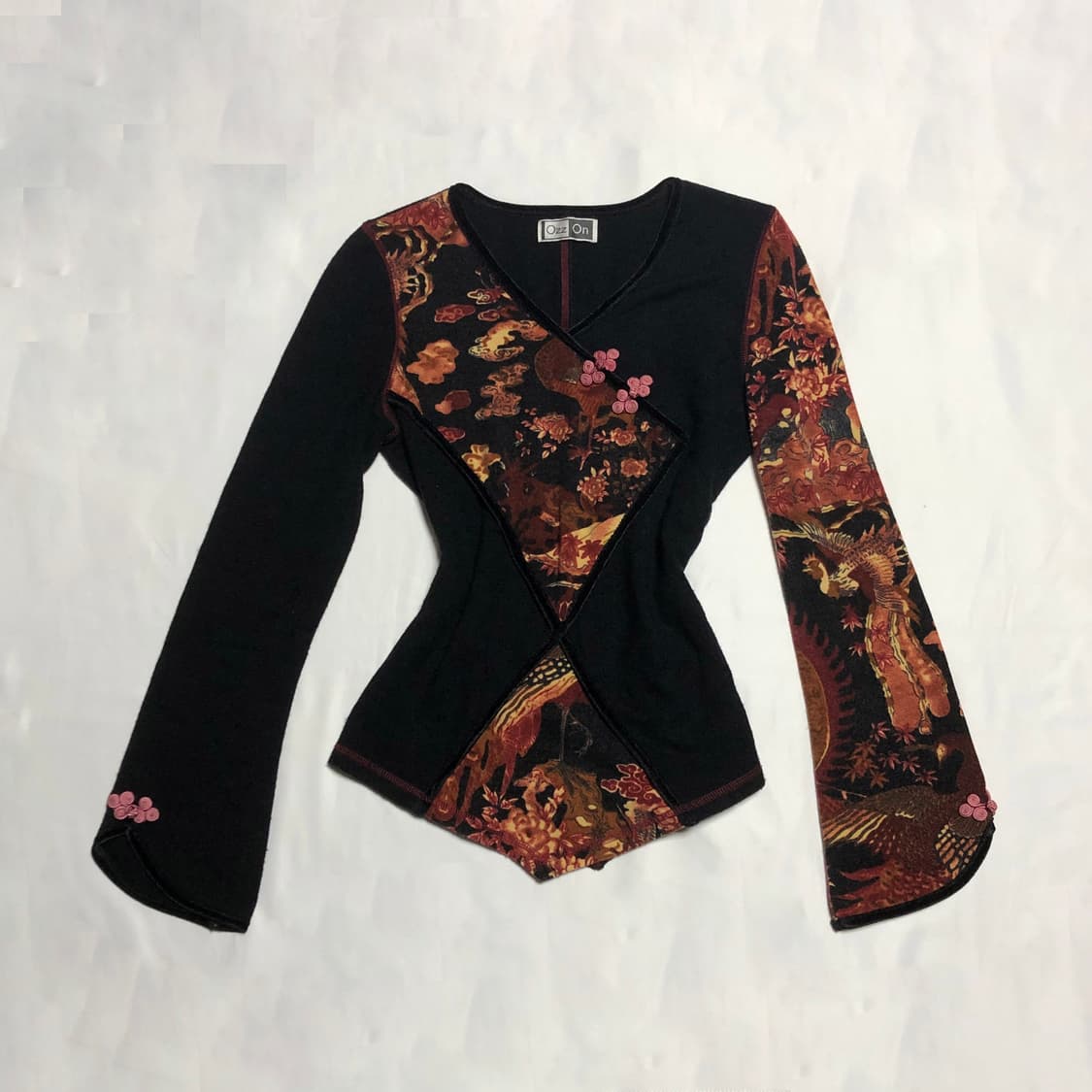 오즈온 차이나 니트 블랙 상품이미지1