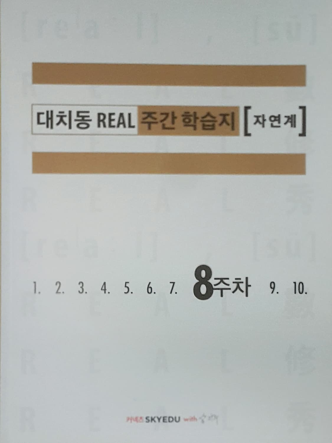 수능 수학 삽자루 대치동 리얼 주간 학습지 자연계 8주차 상품이미지1