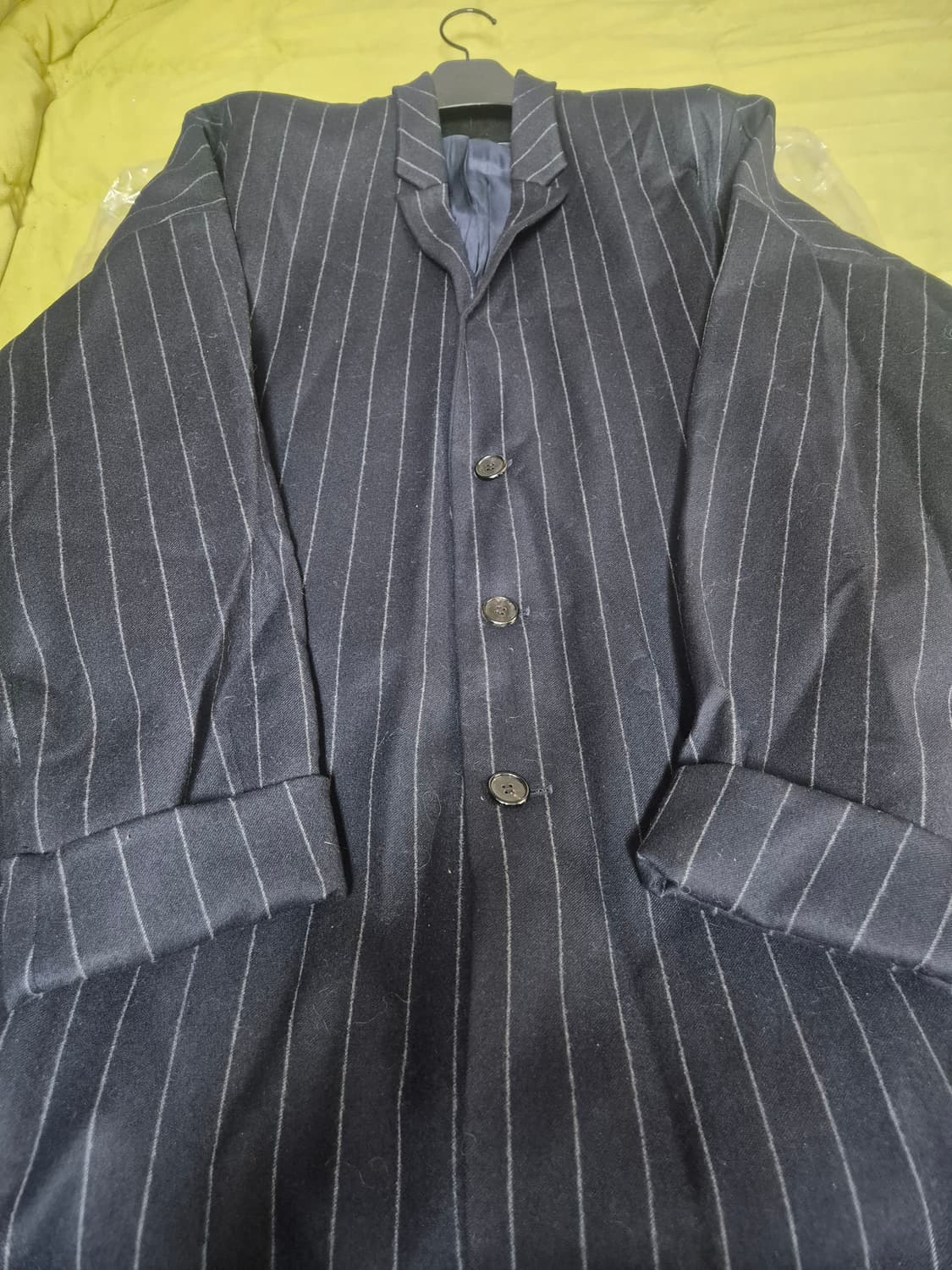 준지 16fw 스트라이프 코쿤핏 코트 상품이미지8