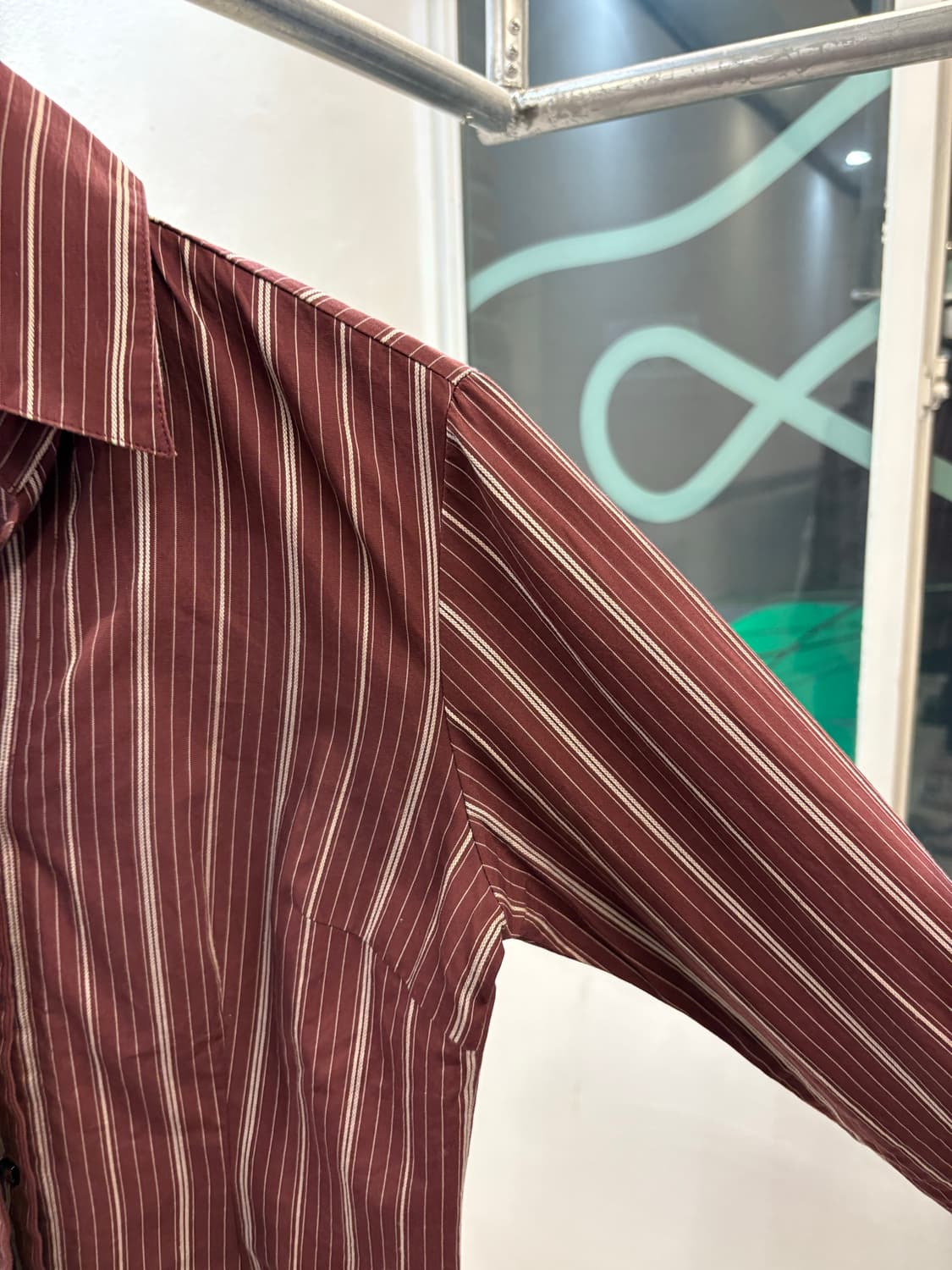 Grace Field wine stripe shirt 상품이미지5