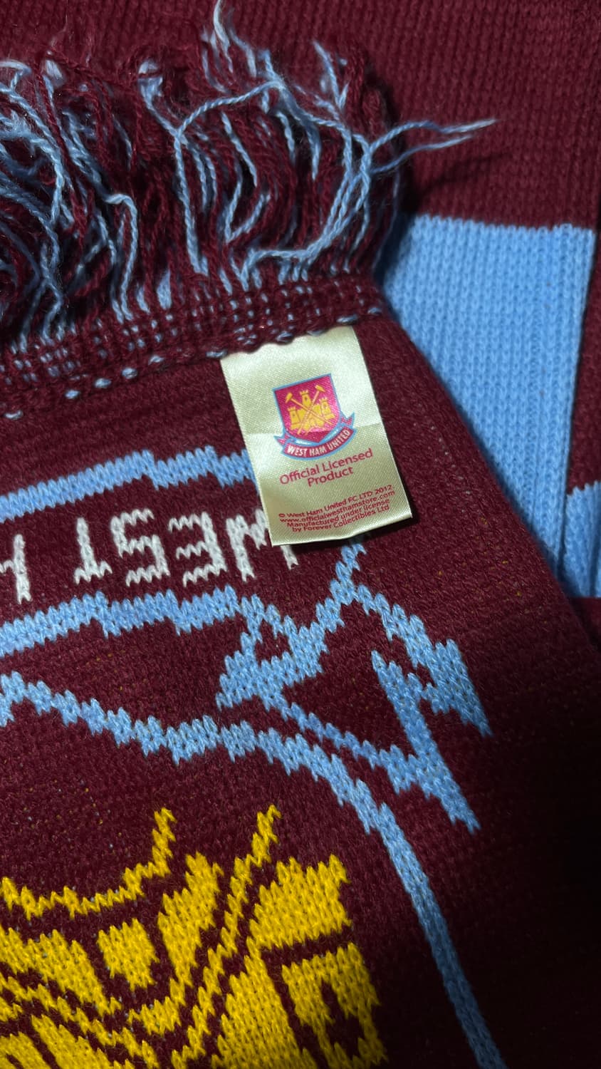WEST HAM UTD' VTG Football Scarf 상품이미지2