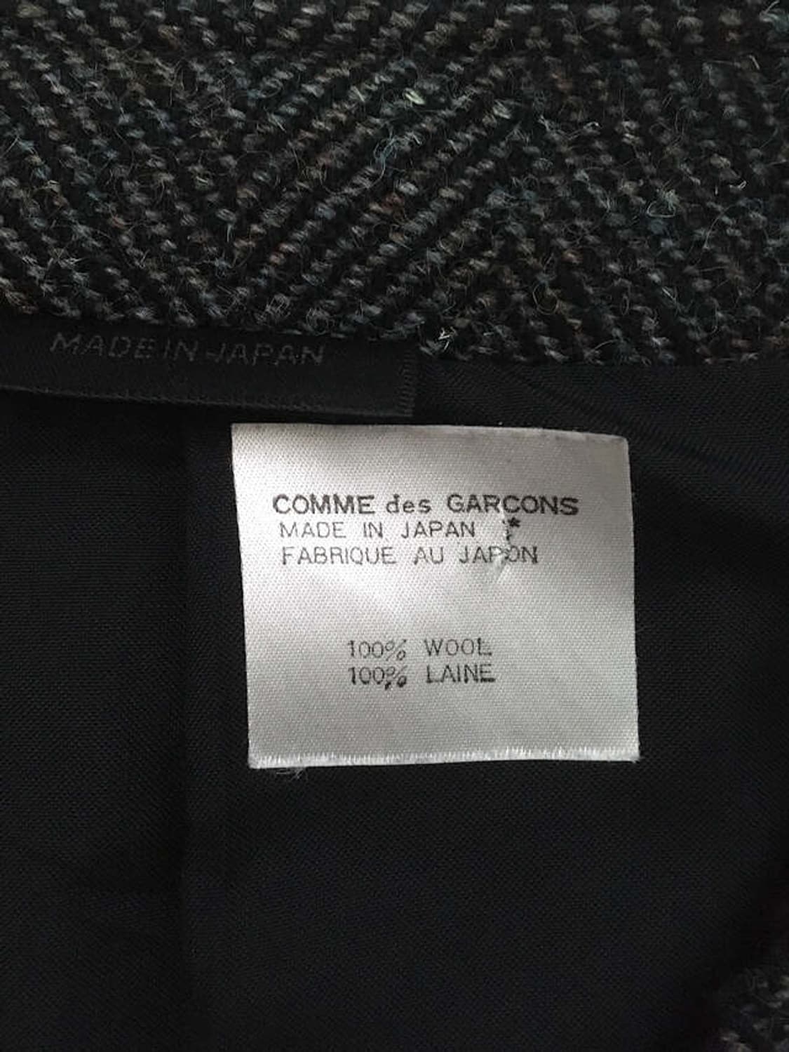 90-00s collarless herringbone boxed JK 상품이미지3