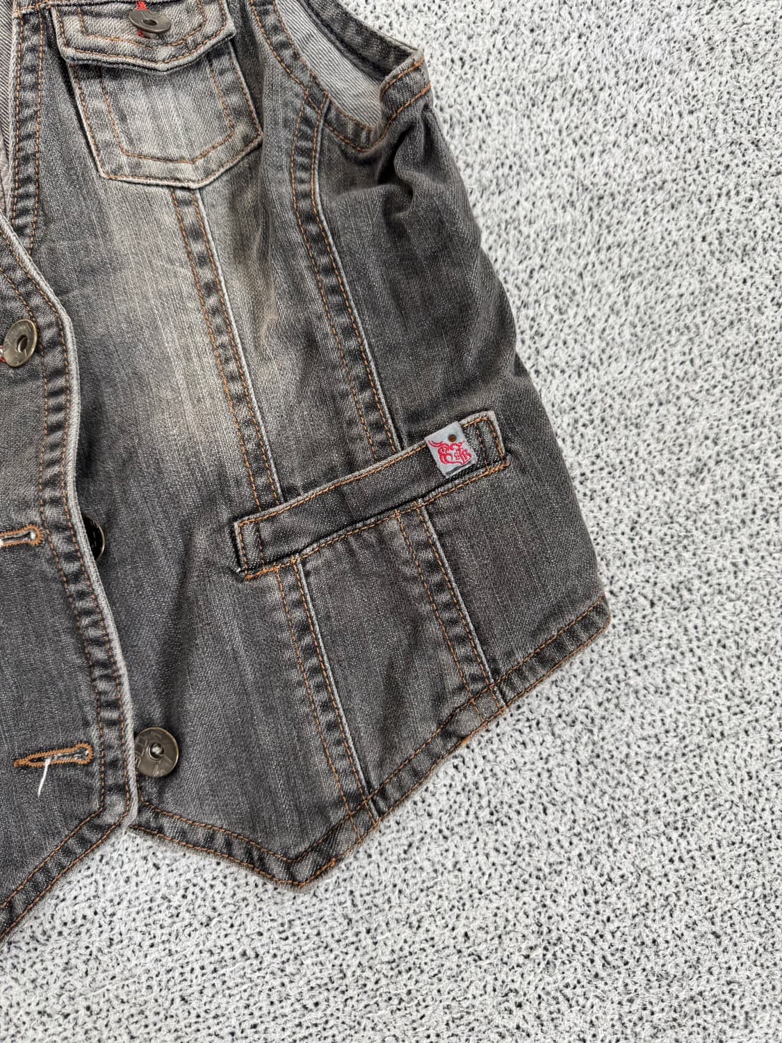 웨스턴 데님 조끼 상품이미지6