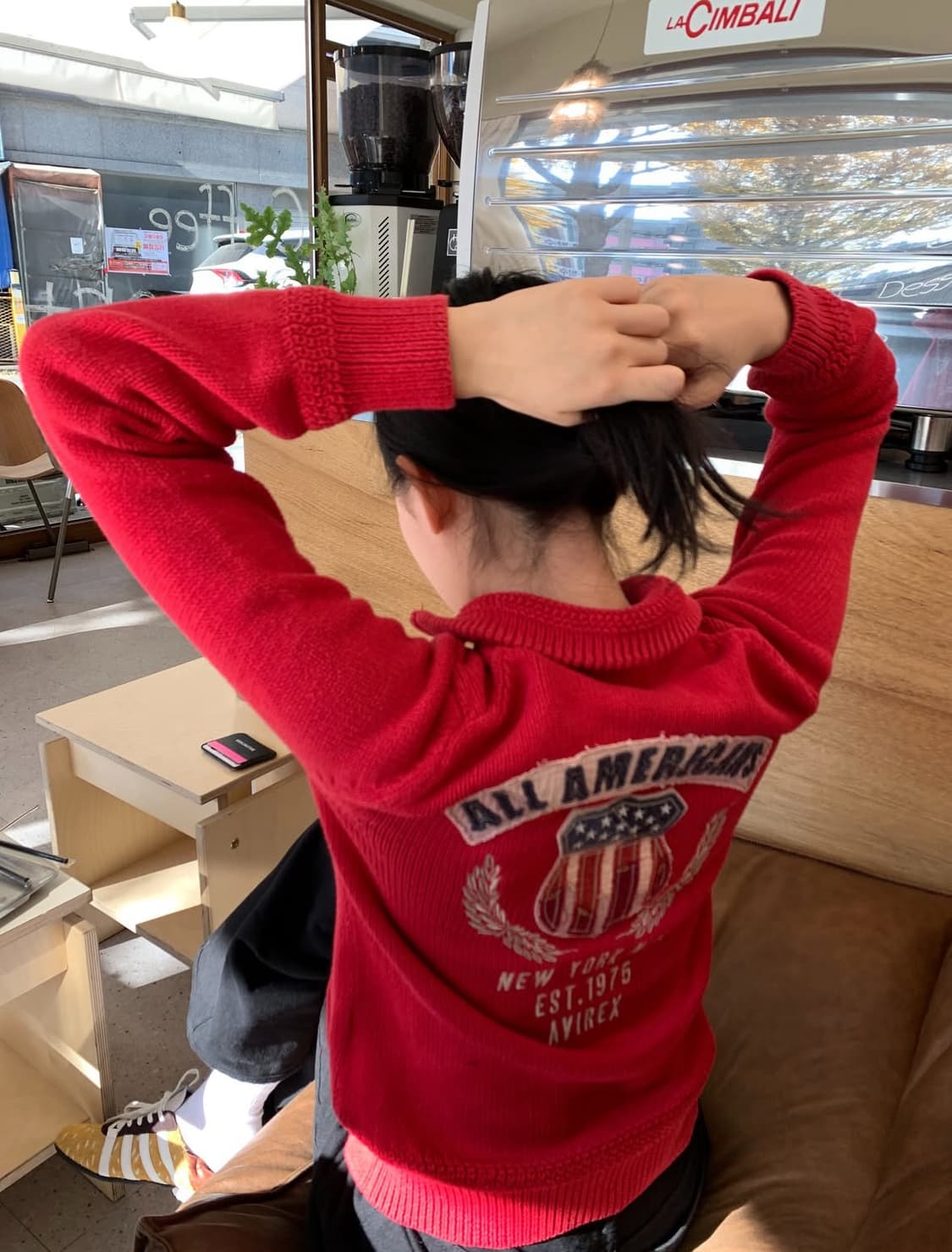 아비렉스 우먼 풀 니트 집업 상품이미지1