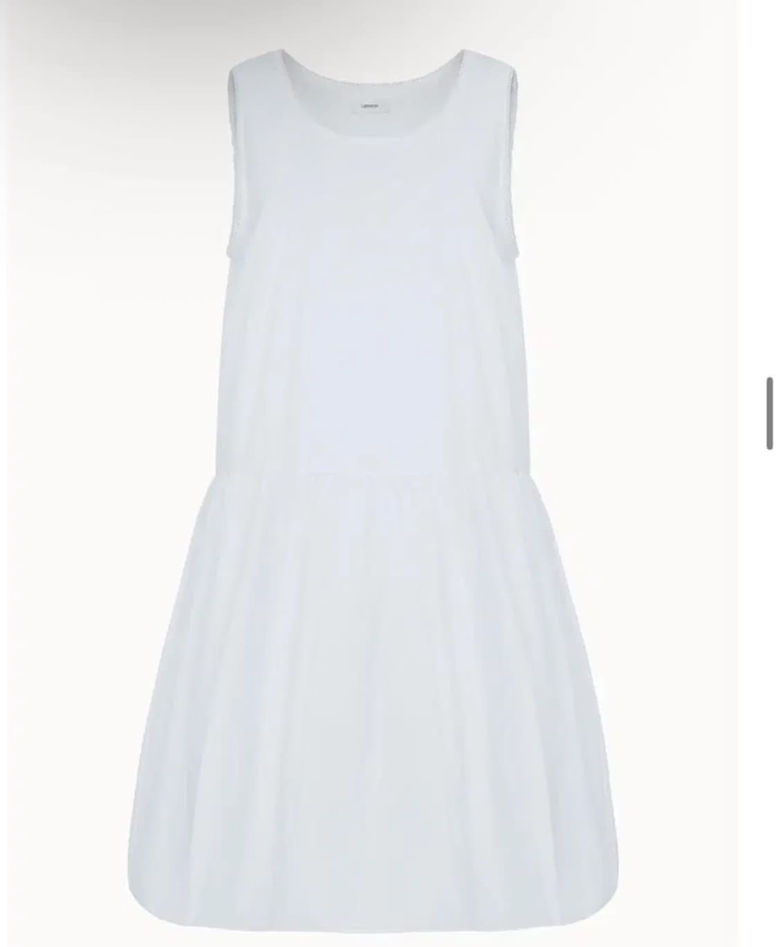 라메레이 벌룬 미디 원피스 화이트 상품이미지1