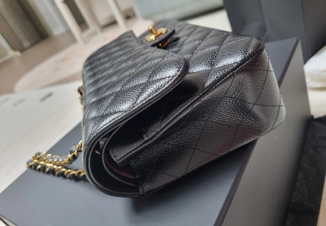 (정품)샤넬 클래식 캐비어 금장 급처! 상품이미지5