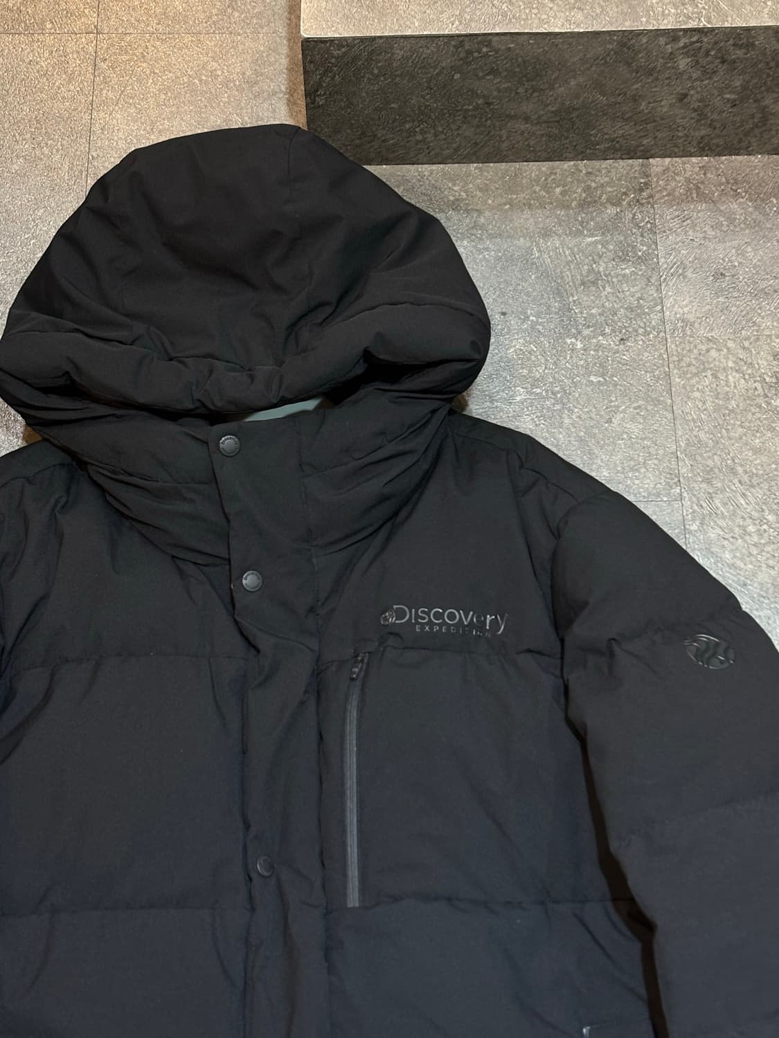 디스커버리 구스다운패딩 블랙 110사이즈 상품이미지4