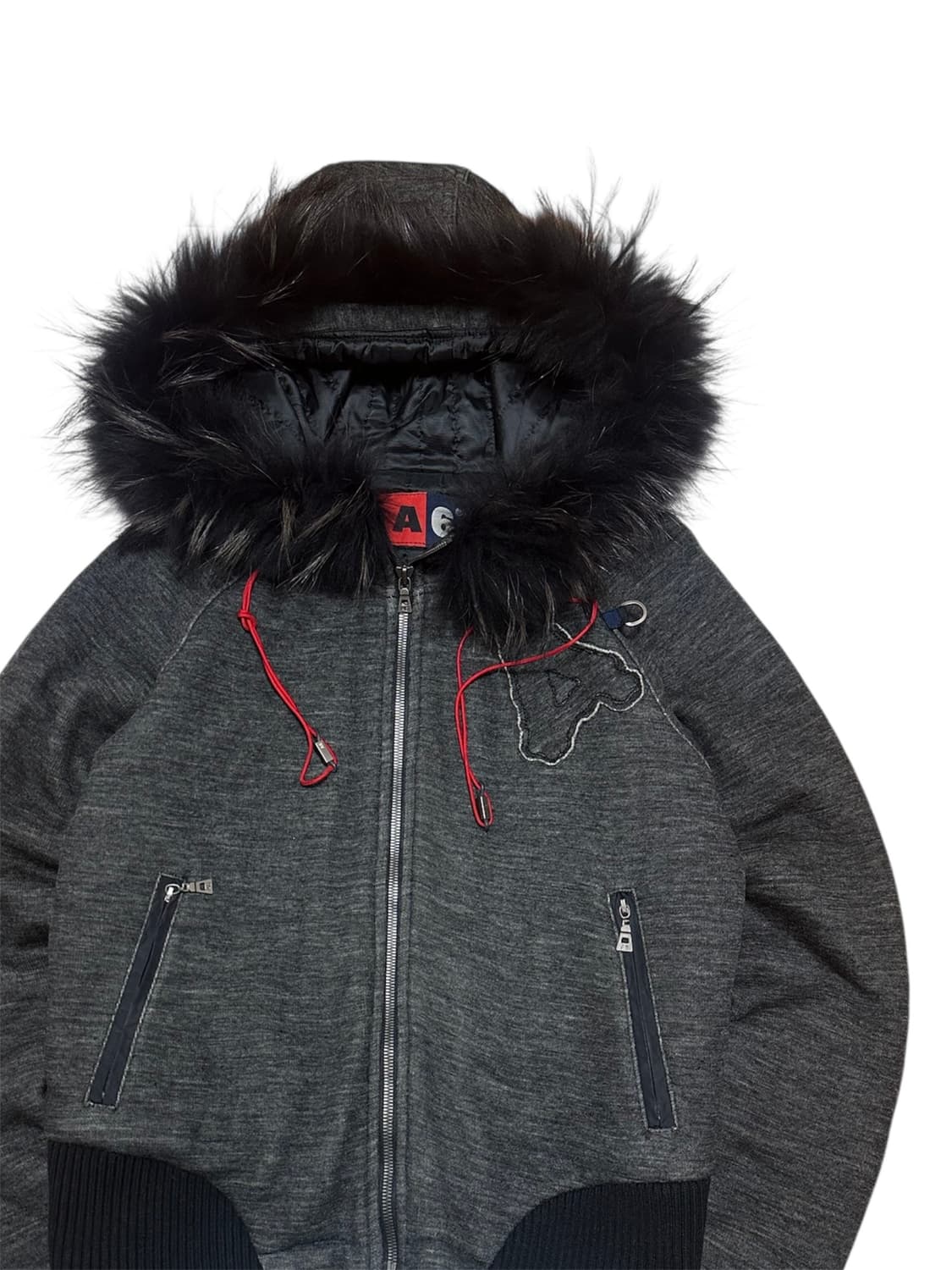 A6 y2k 퍼 후드 자켓 상품이미지2