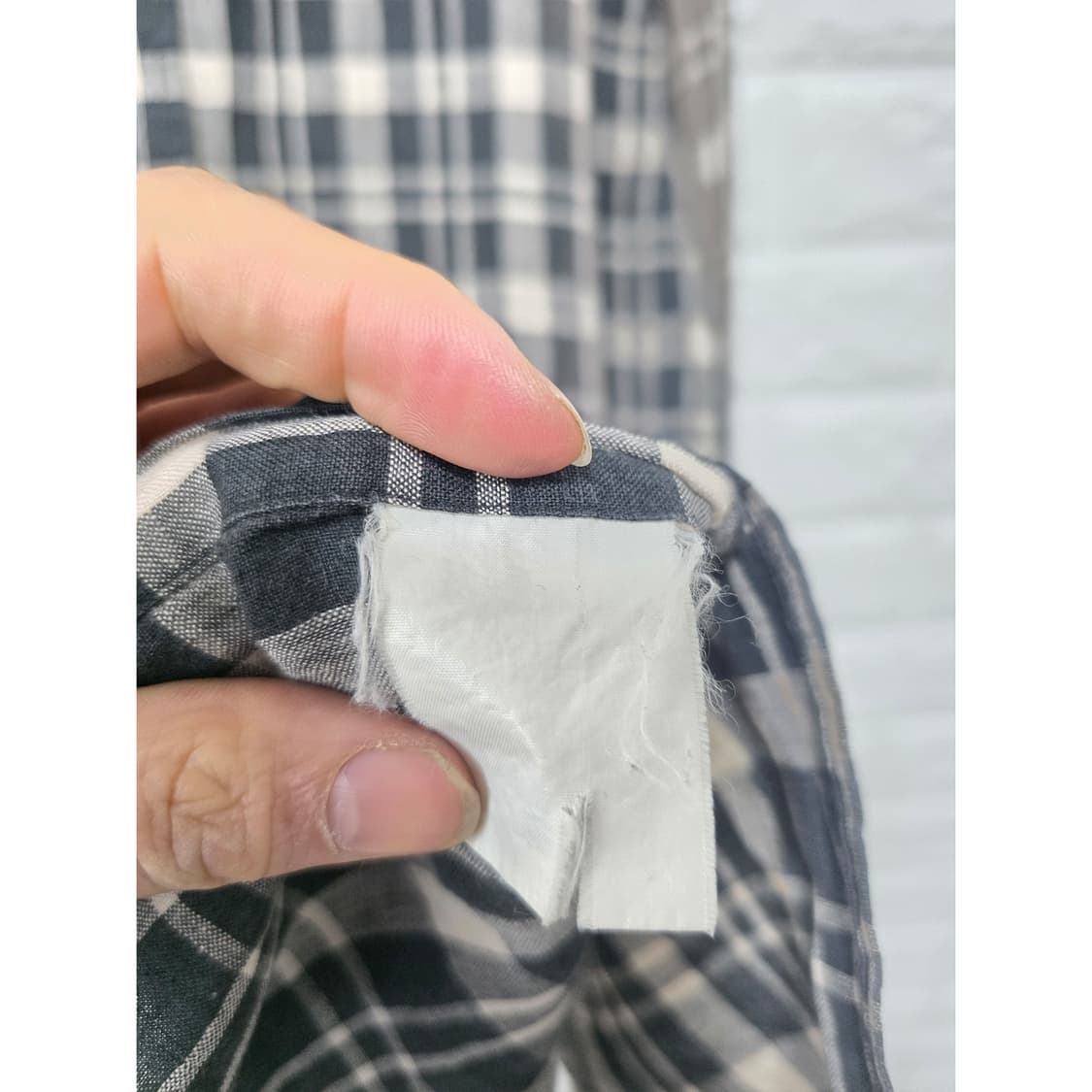 택포_ 폴로 랄프로렌 남성 린넨 체크 셔츠 XL 상품이미지3