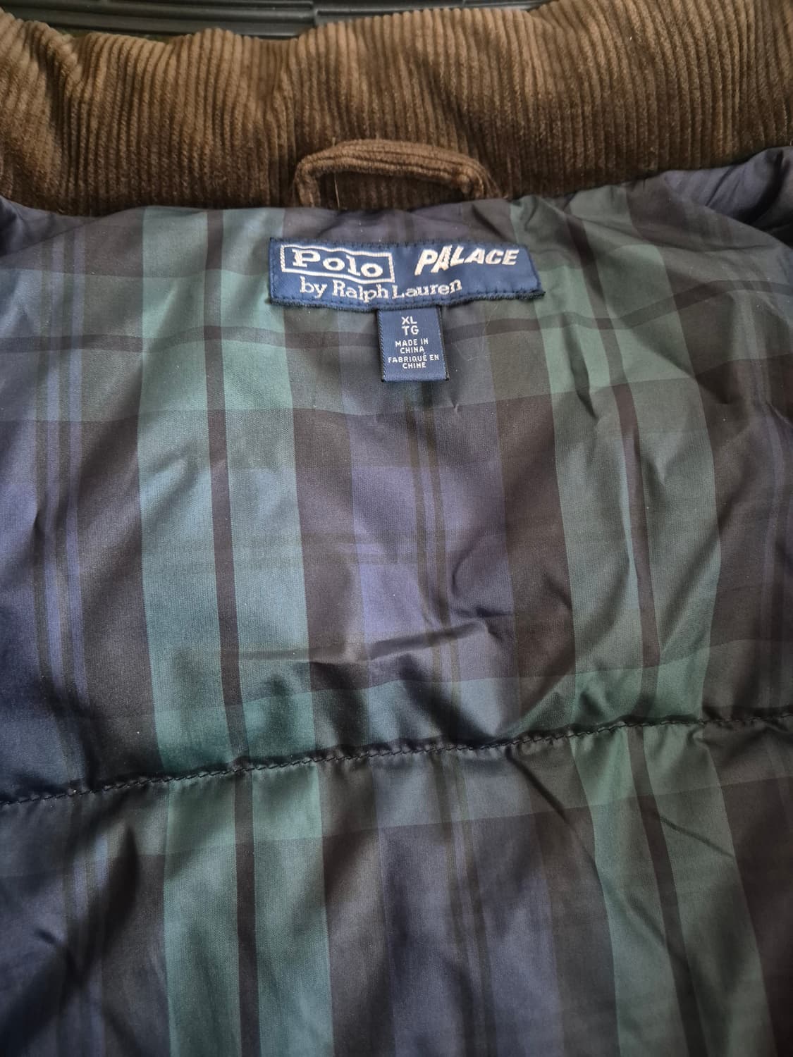 팔라스 폴로 랄프로렌 코듀로이 패딩 브라운 상품이미지4