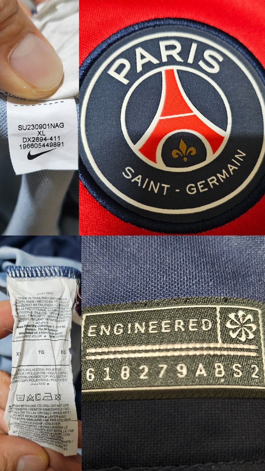 [XL] PSG 23-24 홈 네이마르 유니폼 파리 생제르망 상품이미지9