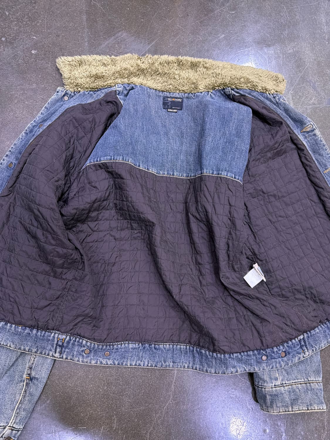 ENERGIE 에너지 쉐르파 양털 빈티지 데님자켓 XL 상품이미지6