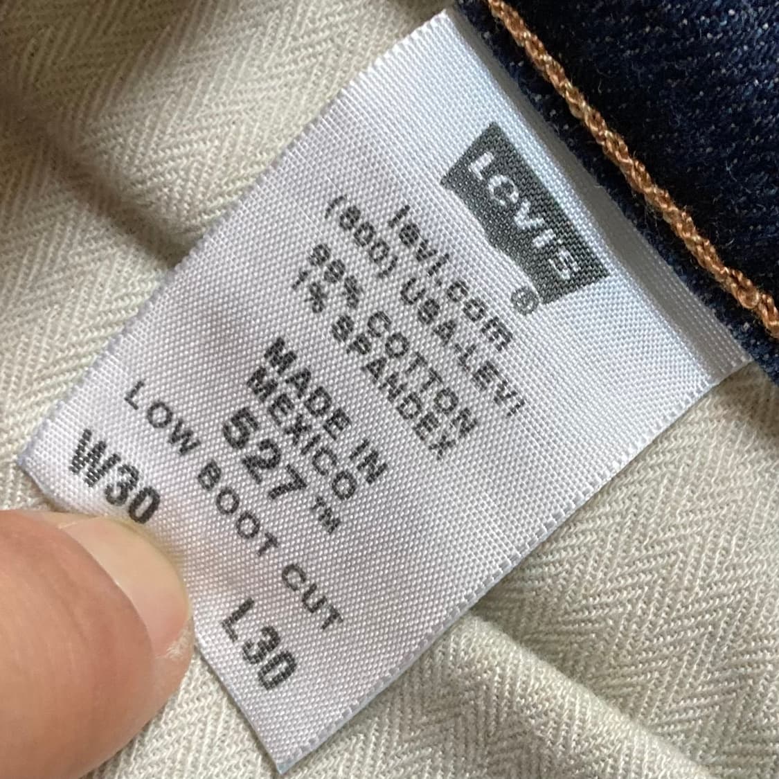 리바이스 527 데님팬츠 W30 L30 상품이미지5