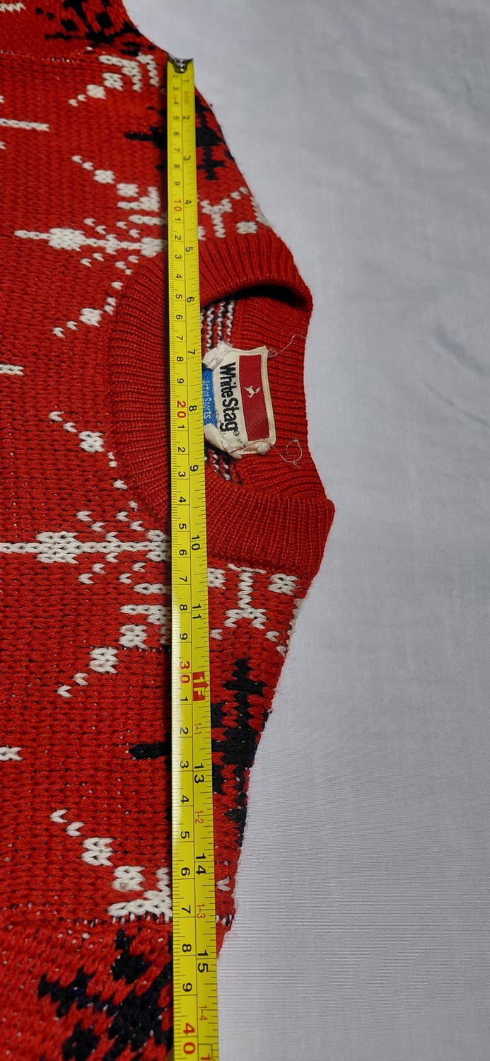 [S/무료배송] 70s 화이트 스태그 액션스포츠 노르딕 울 스웨터 상품이미지9