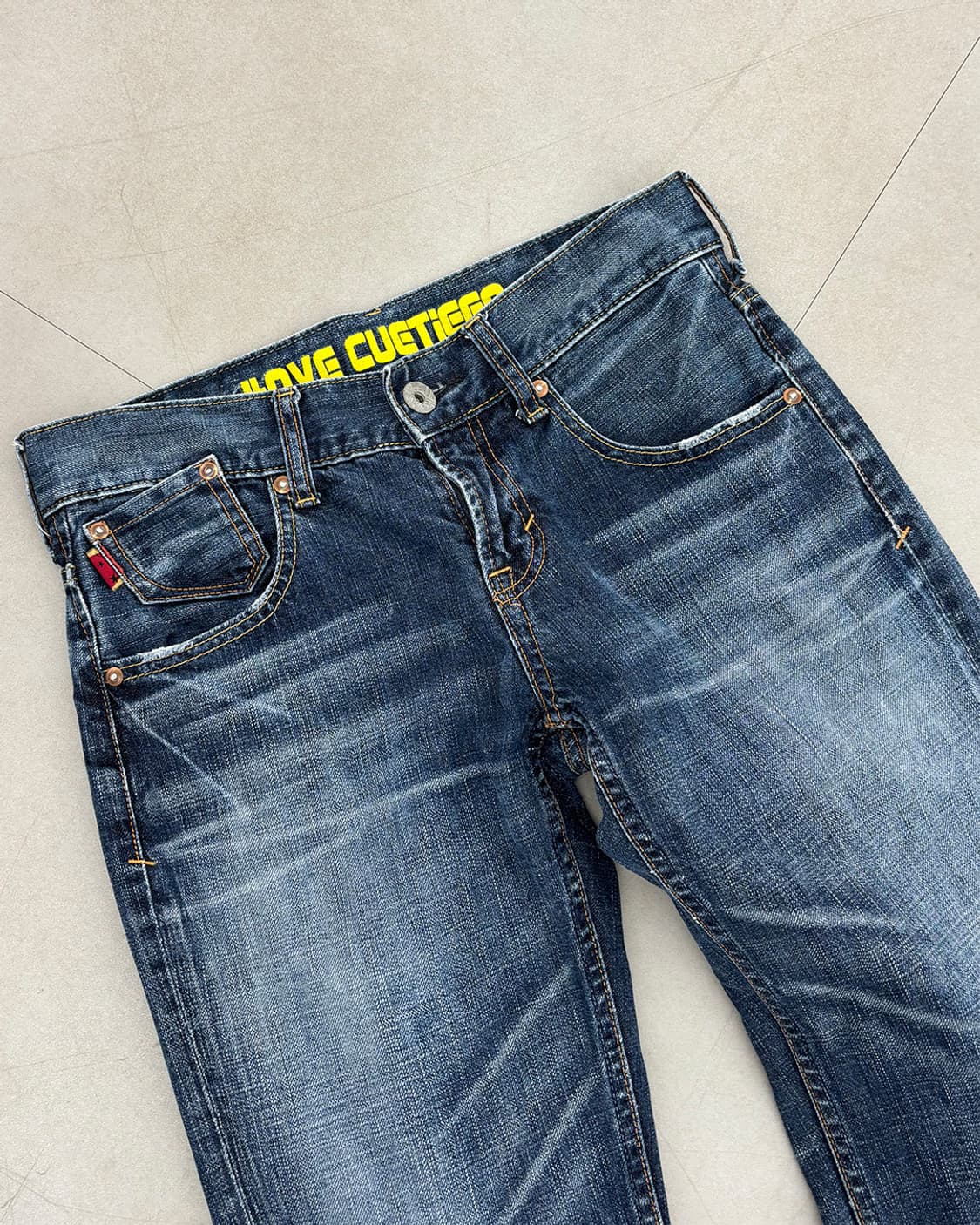 Sweet Camel 빈티지 워싱 세미 부츠컷 팬츠 상품이미지6