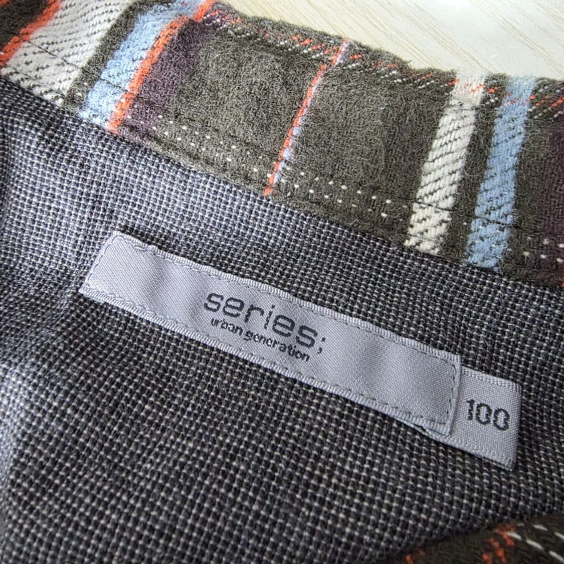 SERIES 시리즈 빈티지 플란넬 엘보패치 체크 셔츠 L 상품이미지6