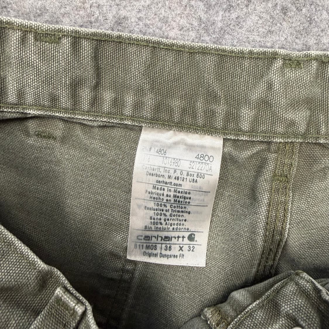 빈티지 칼하트 B11 Mos 싱글니 카펜터 팬츠 상품이미지6