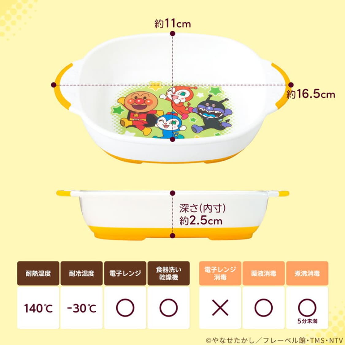 호빵맨 식기 그릇 앞접시 미끄럼방지 새상품 상품이미지5