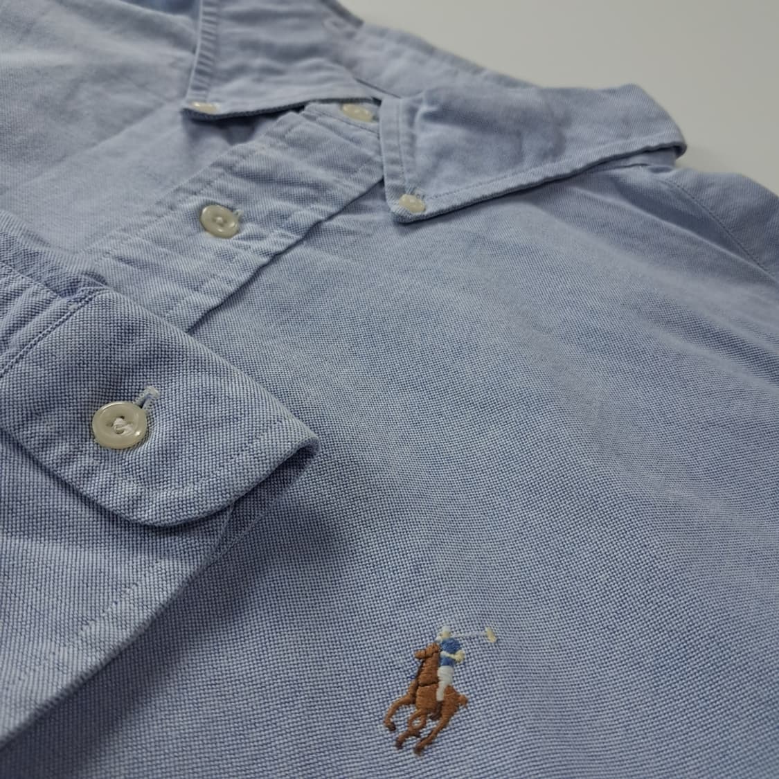 CK395 XL 폴로 90s 야머스 더스티 클래식블루 셔츠 남방 상품이미지4
