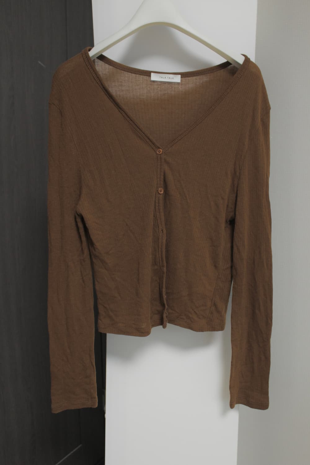 아워캐비넷 calm slim cardigan brown 상품이미지2