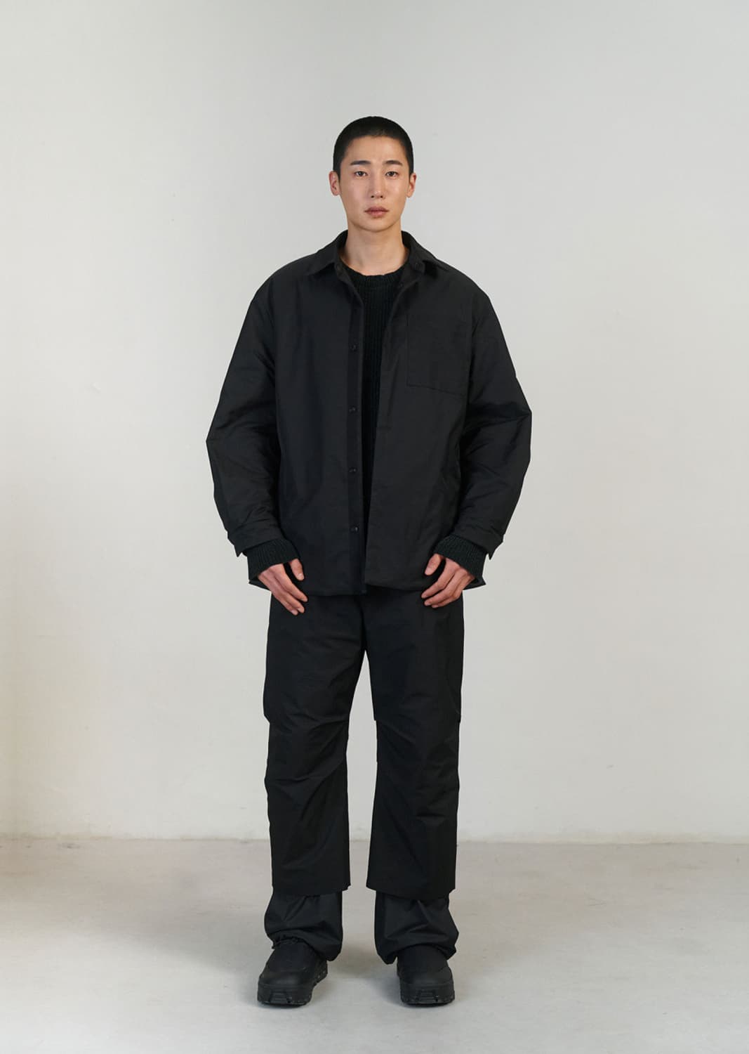 아모멘토 나일론 더블 레이어드 팬츠 L사이즈 상품이미지2