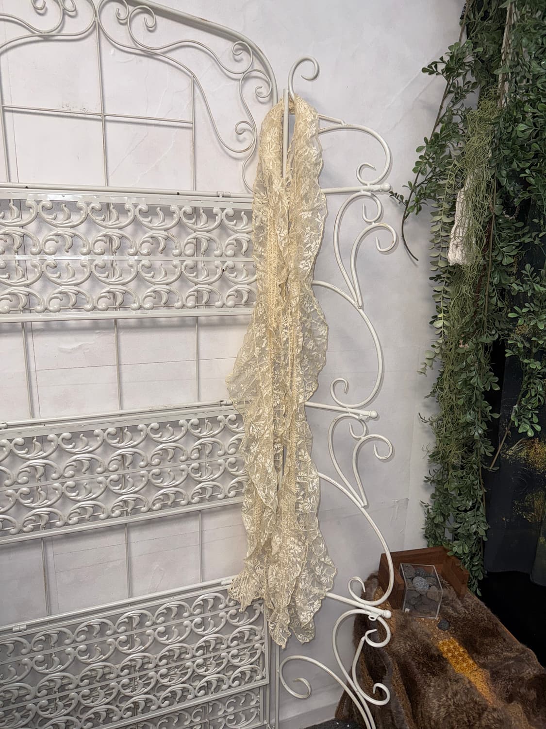 Ivory floral lace scarf 상품이미지4