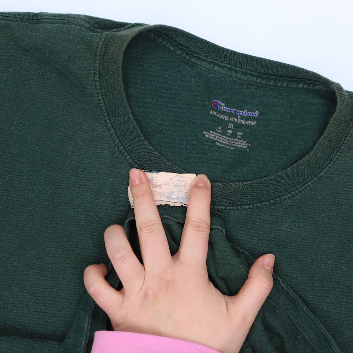 XL 챔피온 무지 반팔 티셔츠 0223M2 상품이미지4