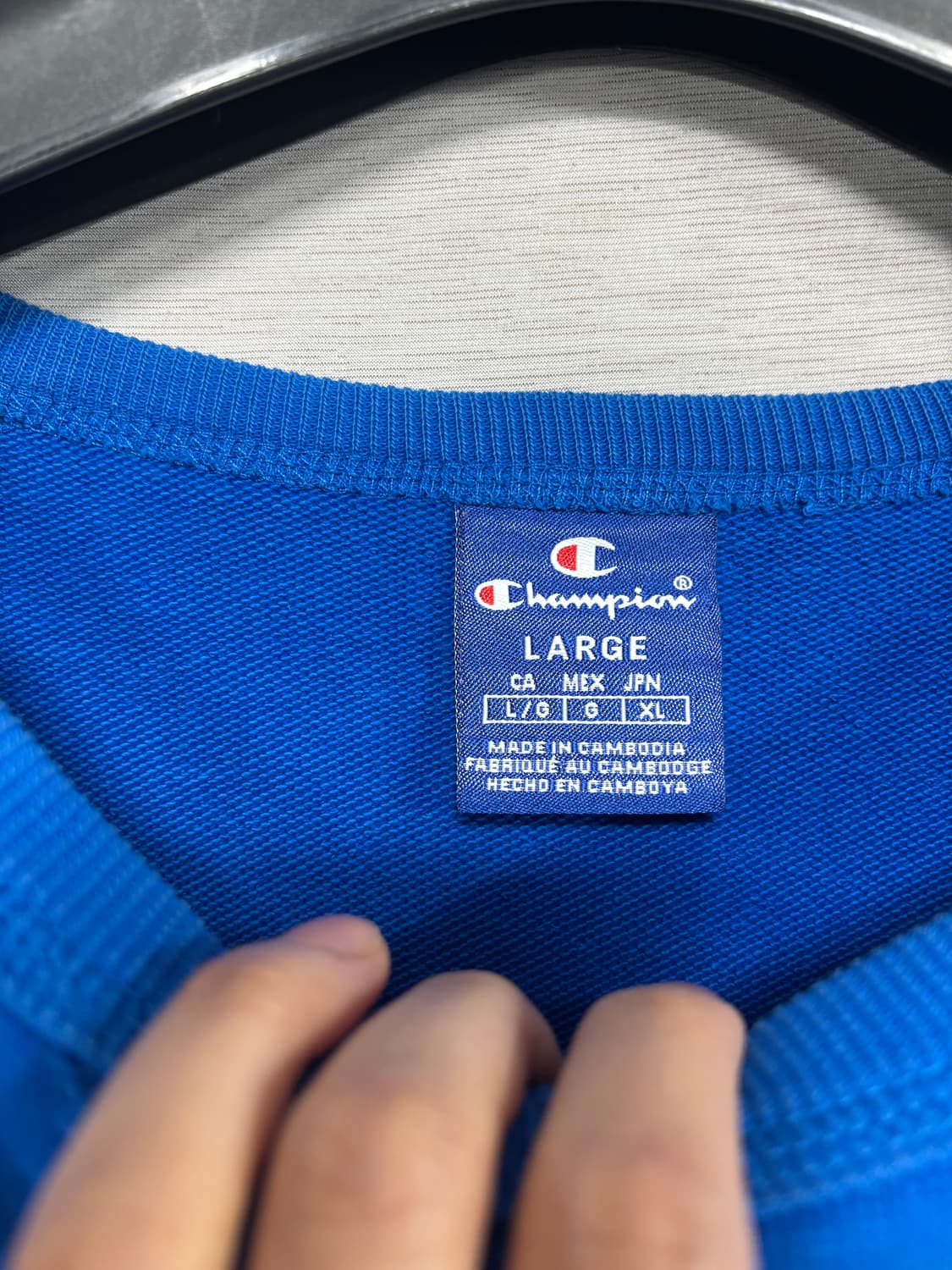 챔피온 블루 오렌지 맨투맨 상품이미지5