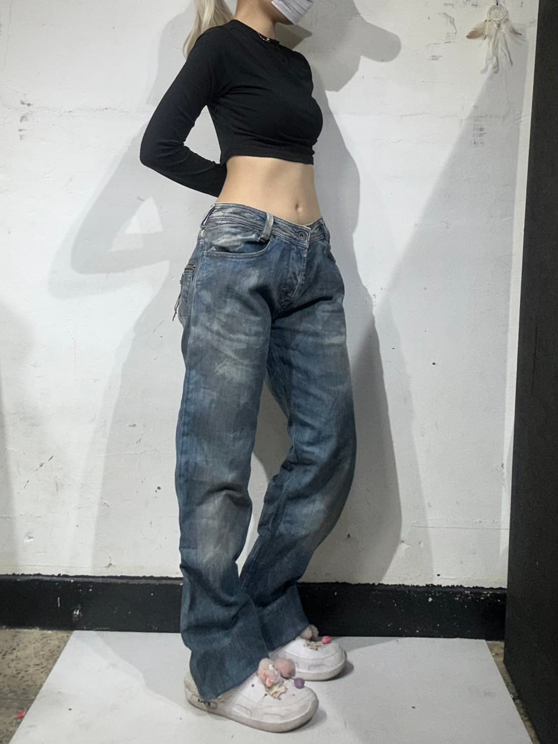 디젤 중청 슬래머 워싱 웨스턴 데님 청바지  상품이미지1