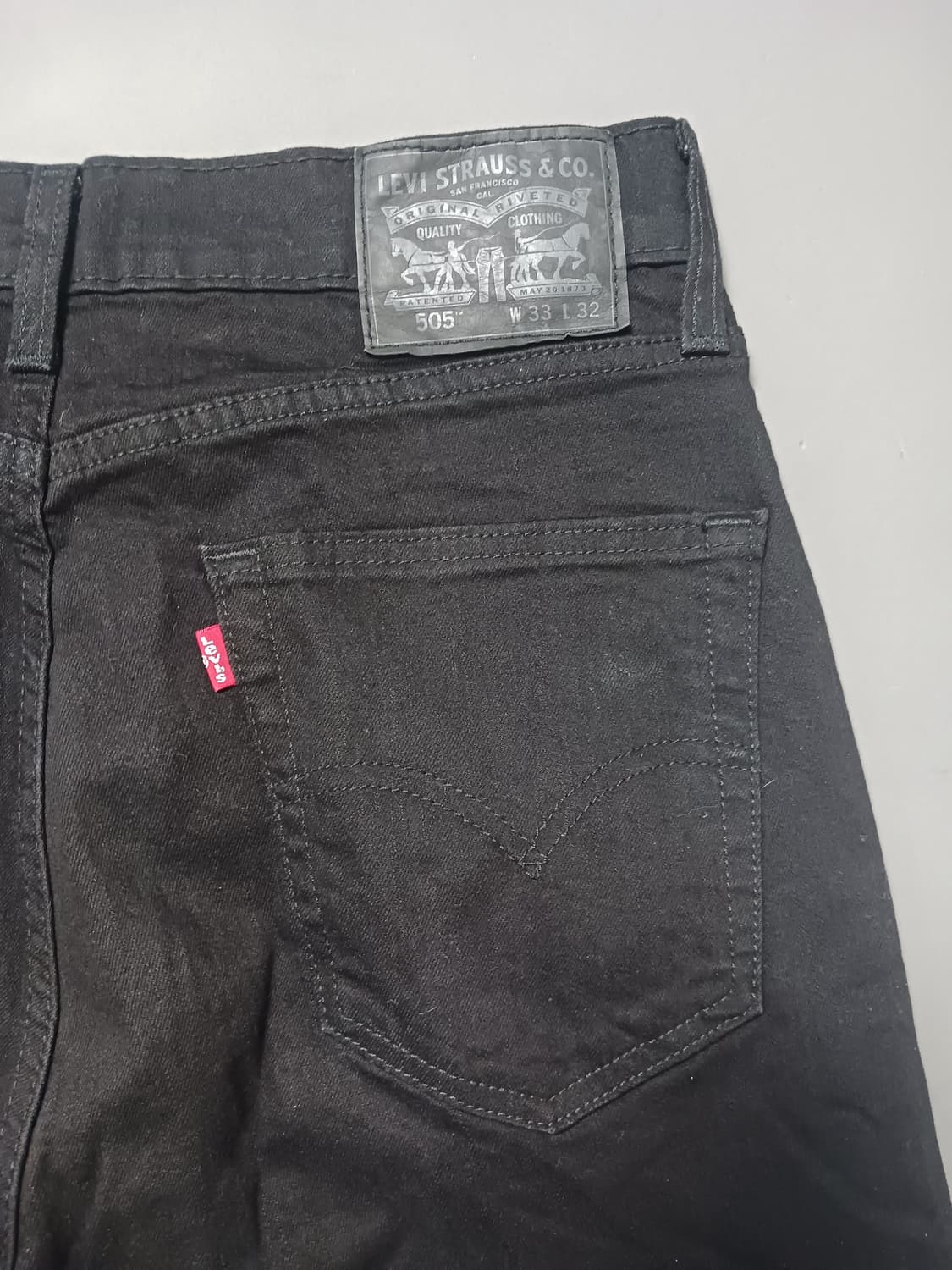 [33] 리바이스 505 블랙 레귤러진 청바지 상품이미지9
