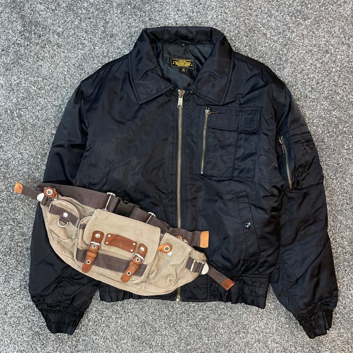 JPN 멀티 포켓 나일론 봄버 상품이미지1