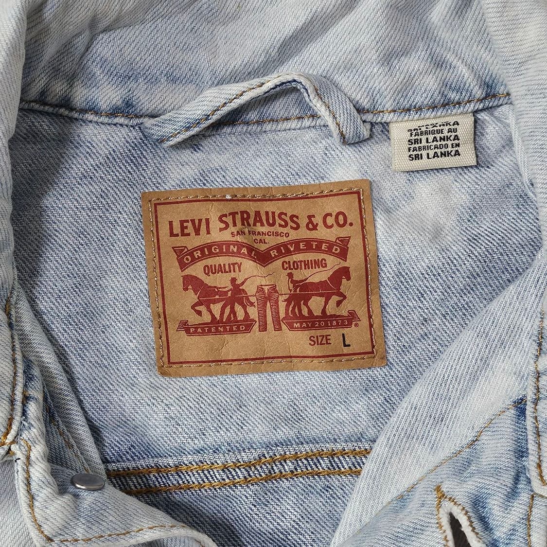 00’s Levi’s 리바이스 패치워크 데님 자켓 L020  상품이미지5