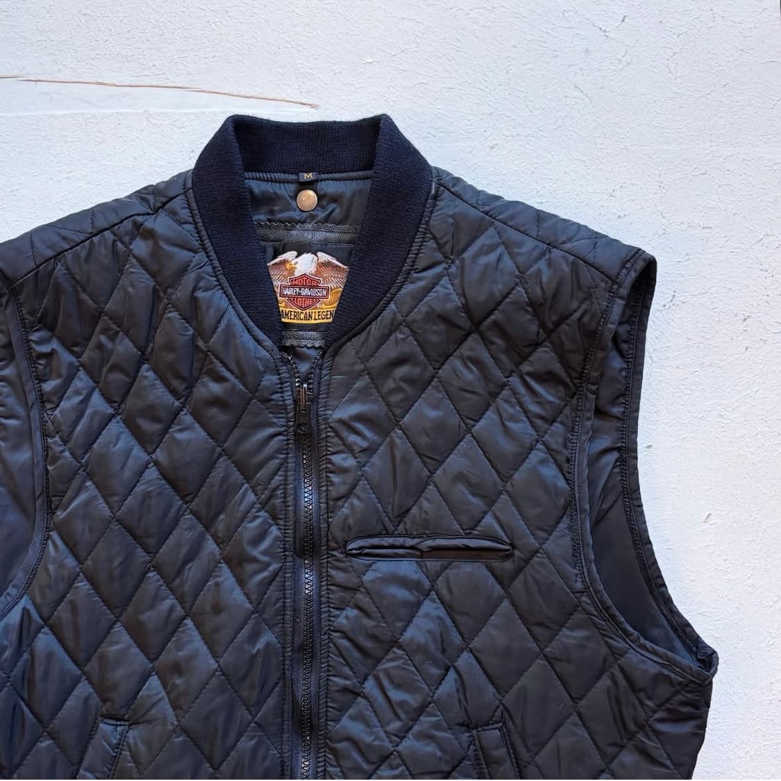 할리데이비슨 퀼팅 블랙 베스트 자켓 상품이미지4