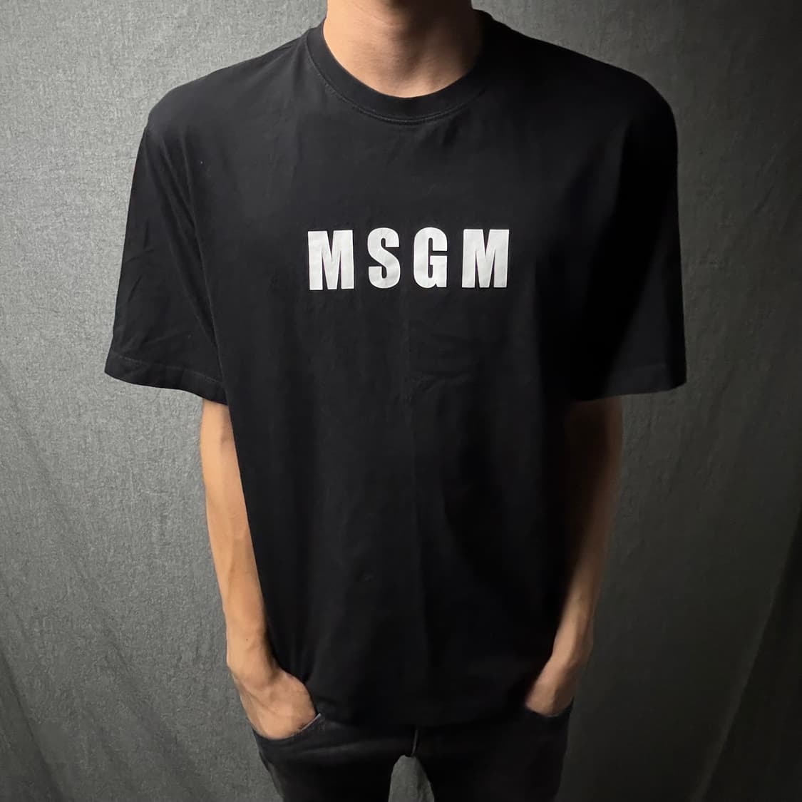 msgm 빅로고 반팔 상품이미지2