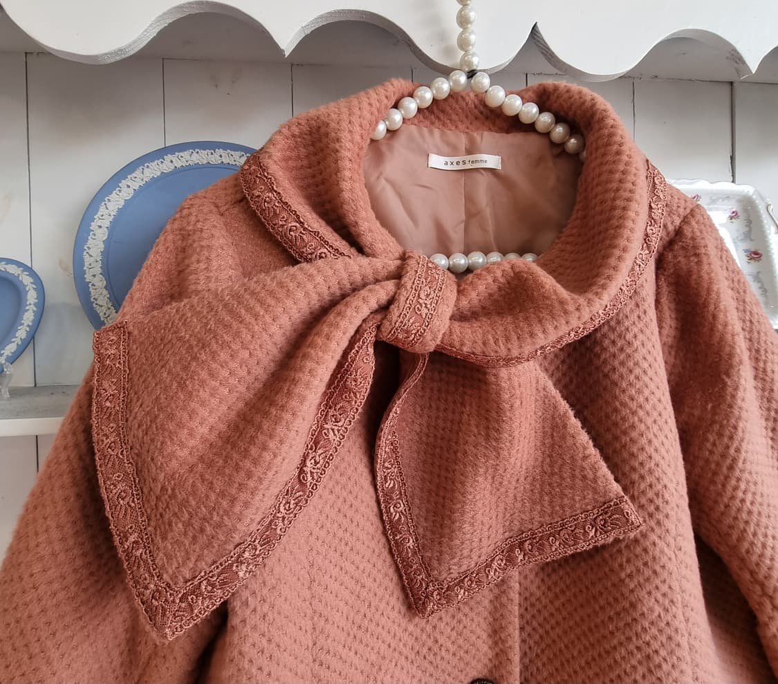 Axes Femme 리본 레이스  코트 상품이미지4