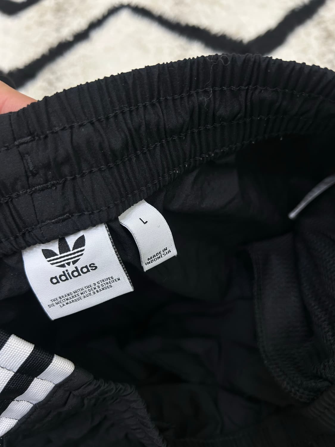 [L]아디다스 락업 우븐 조거 팬츠/블랙 상품이미지4