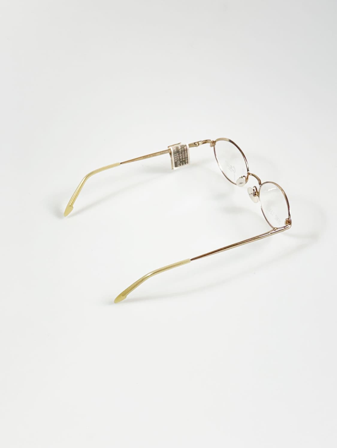 90s GATTINONI 골드 슬림 오벌 프레임 빈티지 안경 상품이미지4