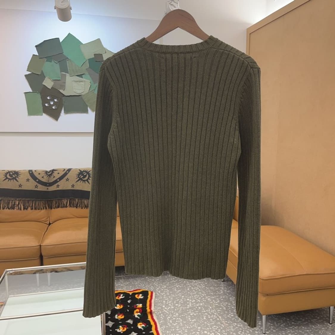 아베크롬비 앤 피치 여리핏 올리브 카키 니트 M C06497 상품이미지5