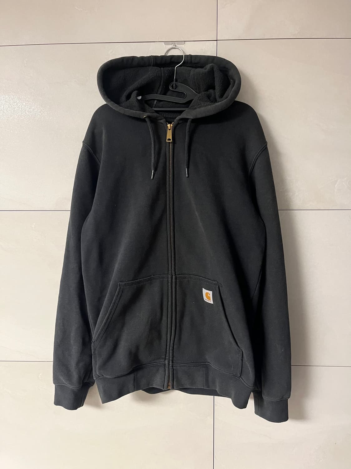 칼하트 오리지널핏 후드집업 블랙 [S] 상품이미지3