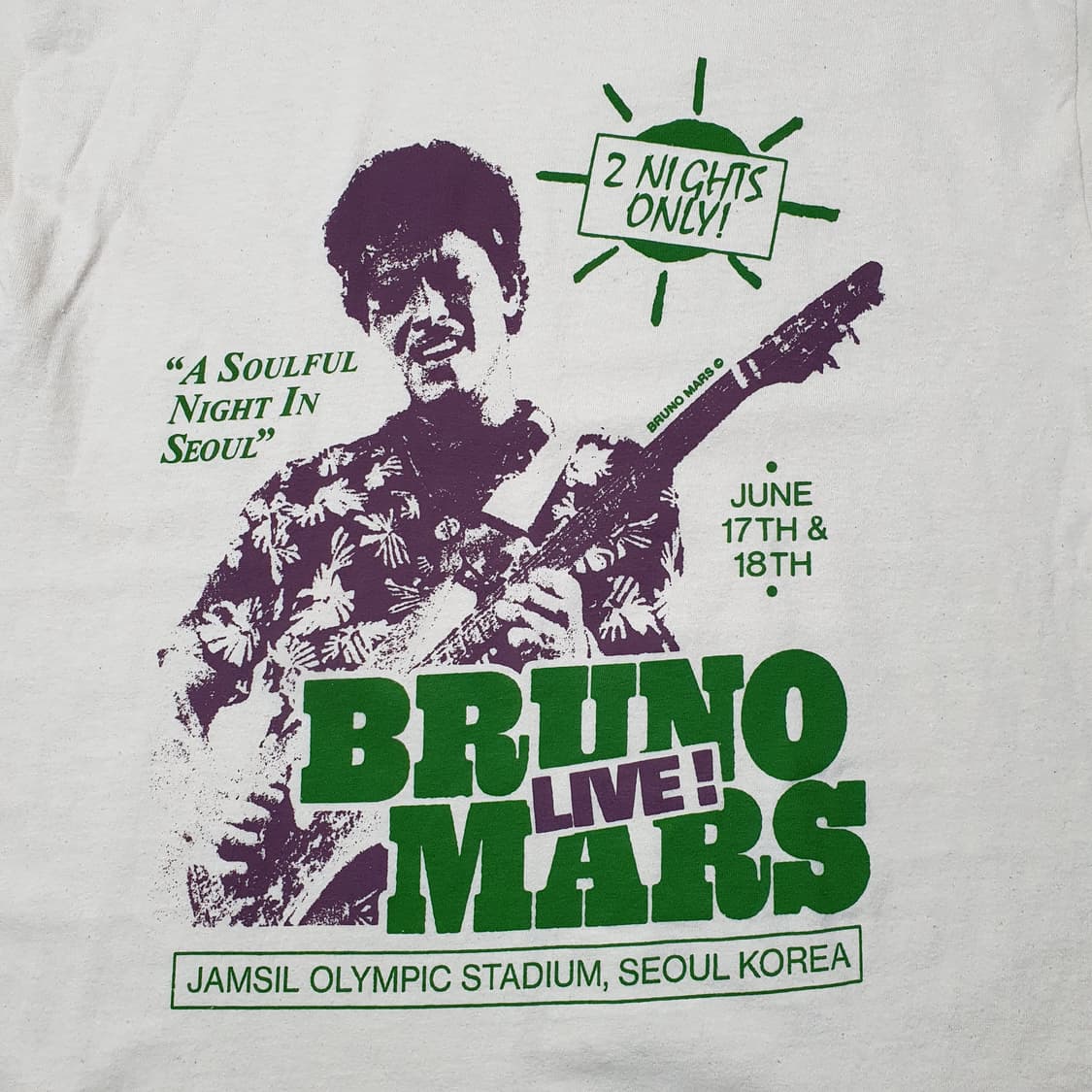 브루노 마스 콘서트 굿즈 티셔츠 상품이미지5