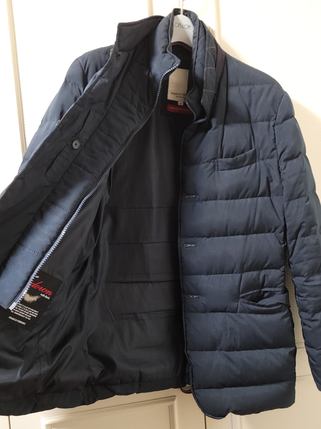 프랑코 페라로 남성 네이비 패딩 S 사이즈 상품이미지5