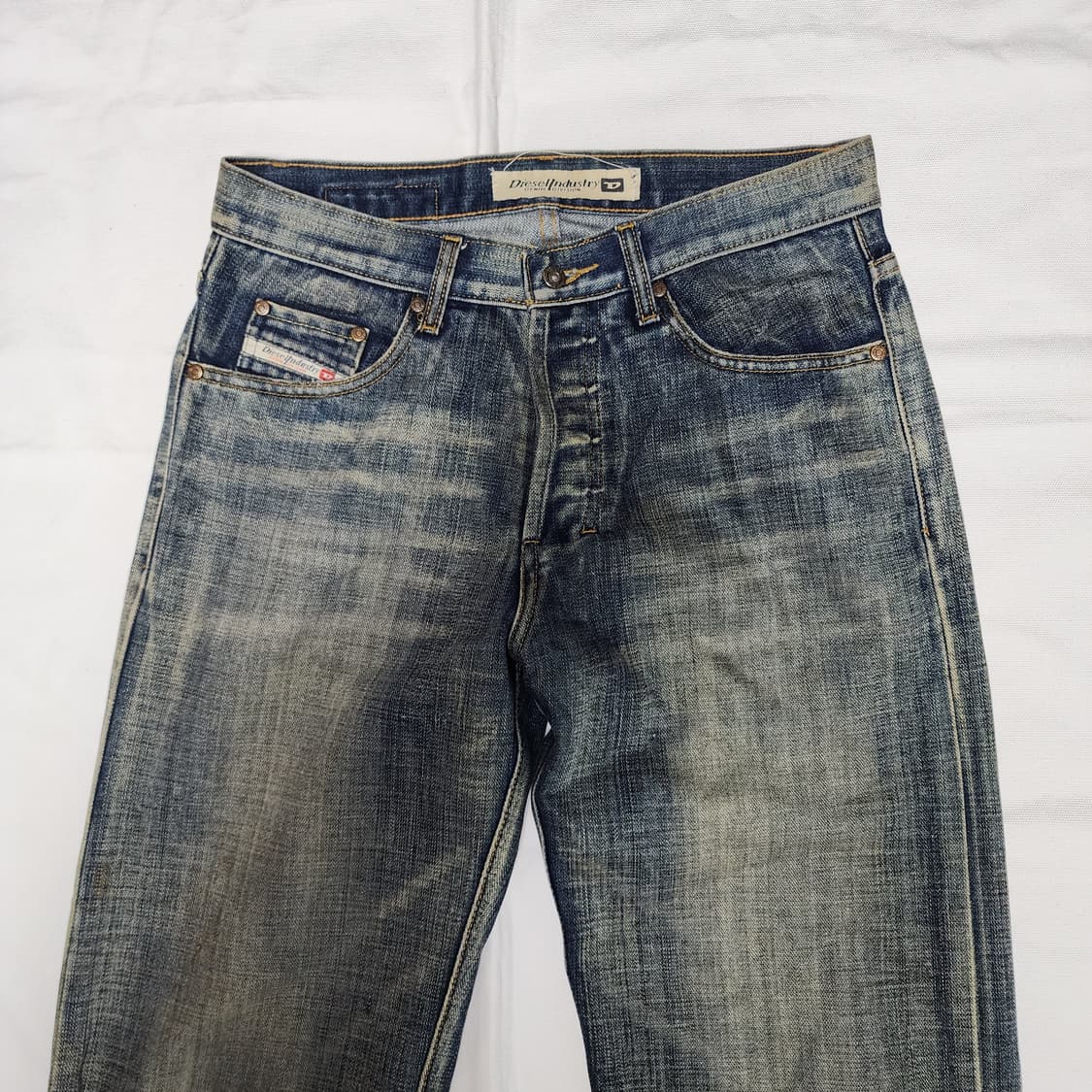 90's 빈티지 디젤 워시드 세미부츠컷 데님팬츠 상품이미지4