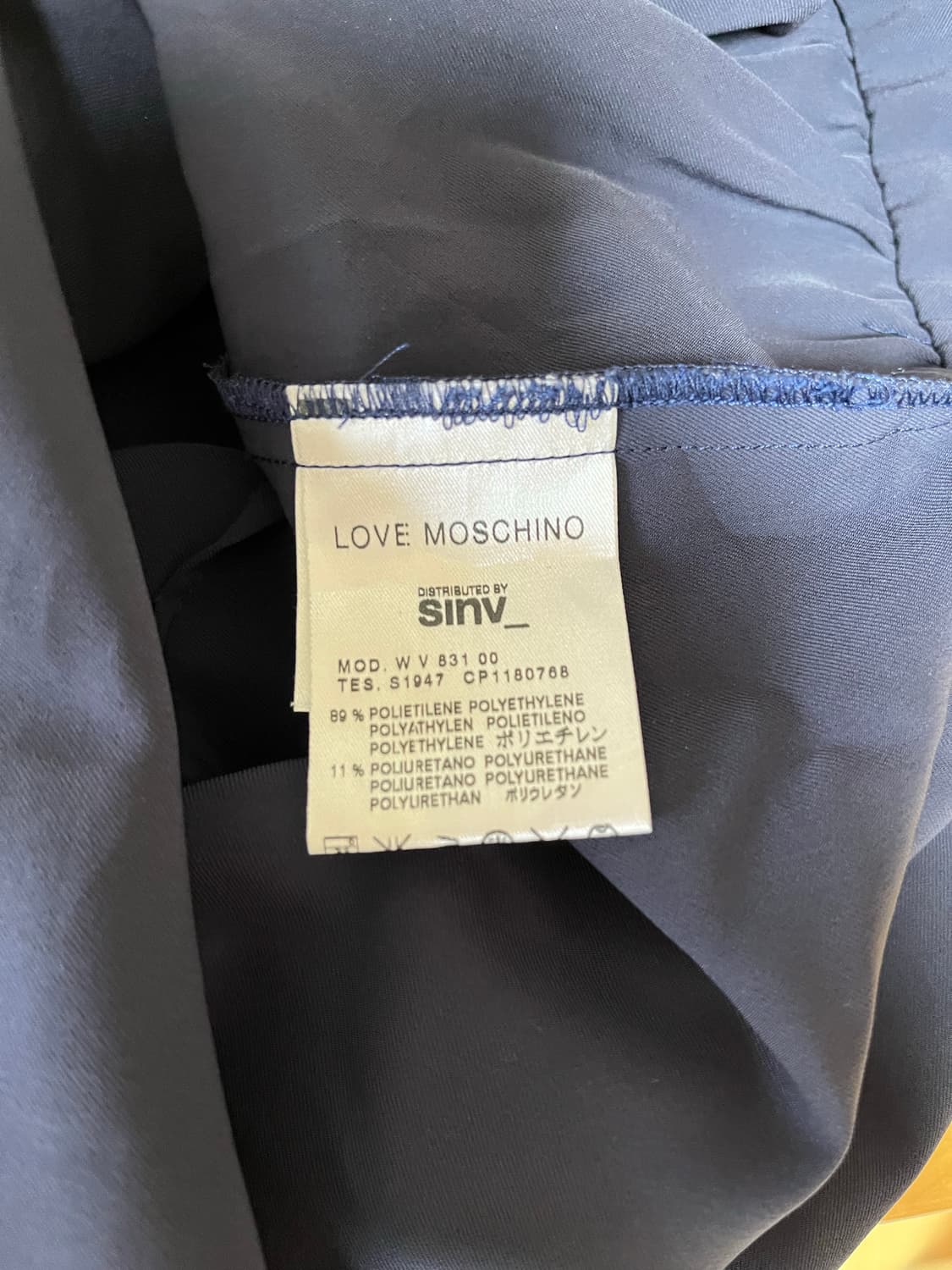 MOSCHINO 모스키노 네이비 원피스 MADE IN ITALY 상품이미지7
